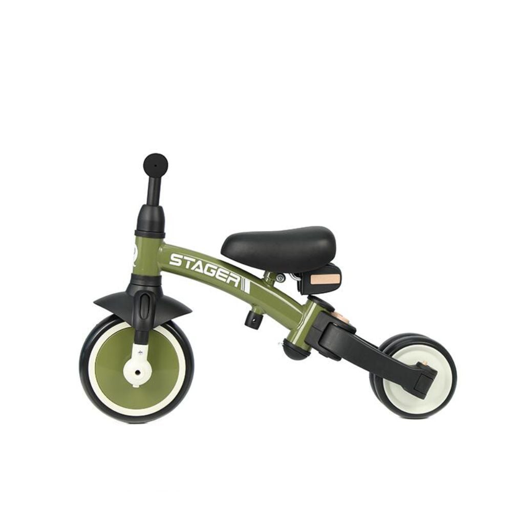 Tricicleta evolutiva pliabila, Qplay Stager, Verde