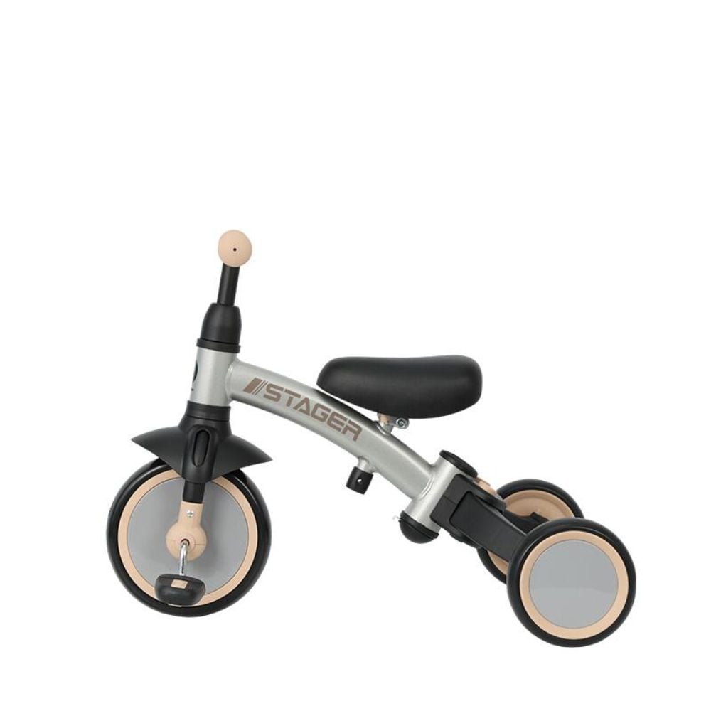 Tricicleta evolutiva pliabila, Qplay Stager, Argintiu