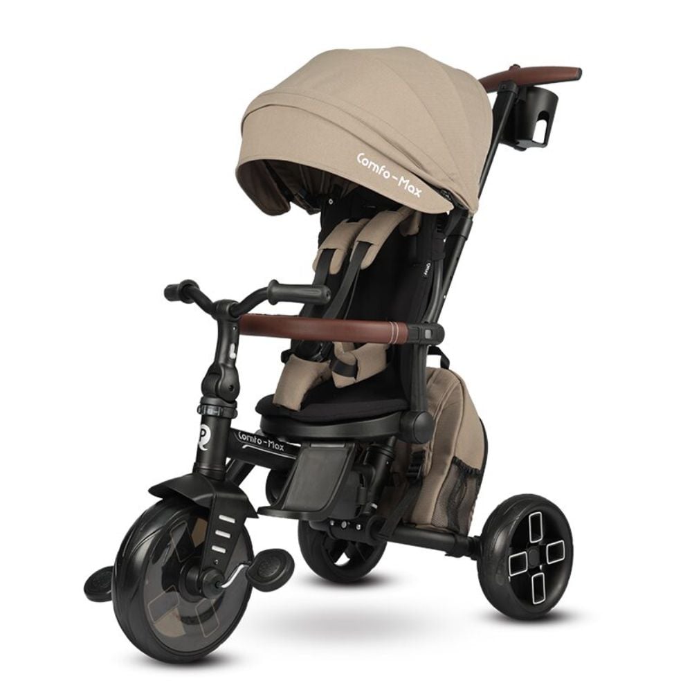 Tricicleta ultrapliabila, Qplay Comfo Max, Bej