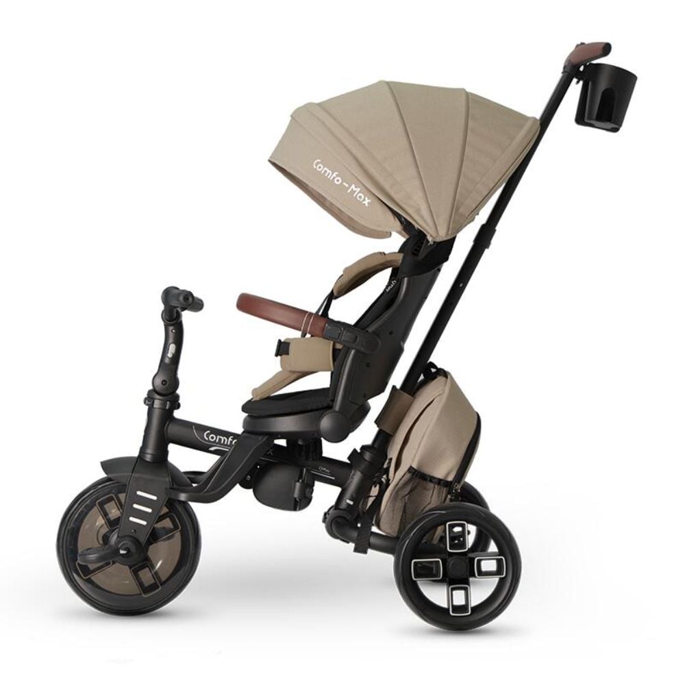 Tricicleta ultrapliabila, Qplay Comfo Max, Bej
