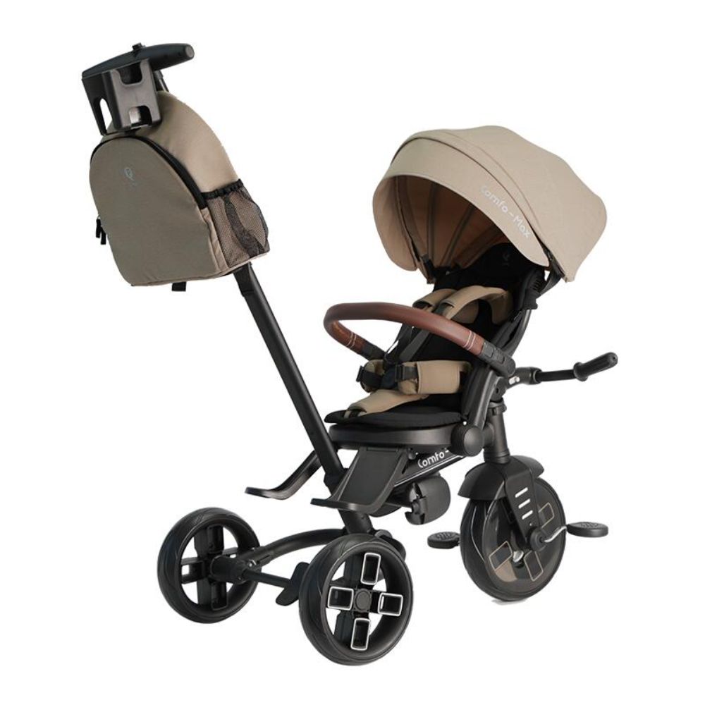 Tricicleta ultrapliabila, Qplay Comfo Max, Bej
