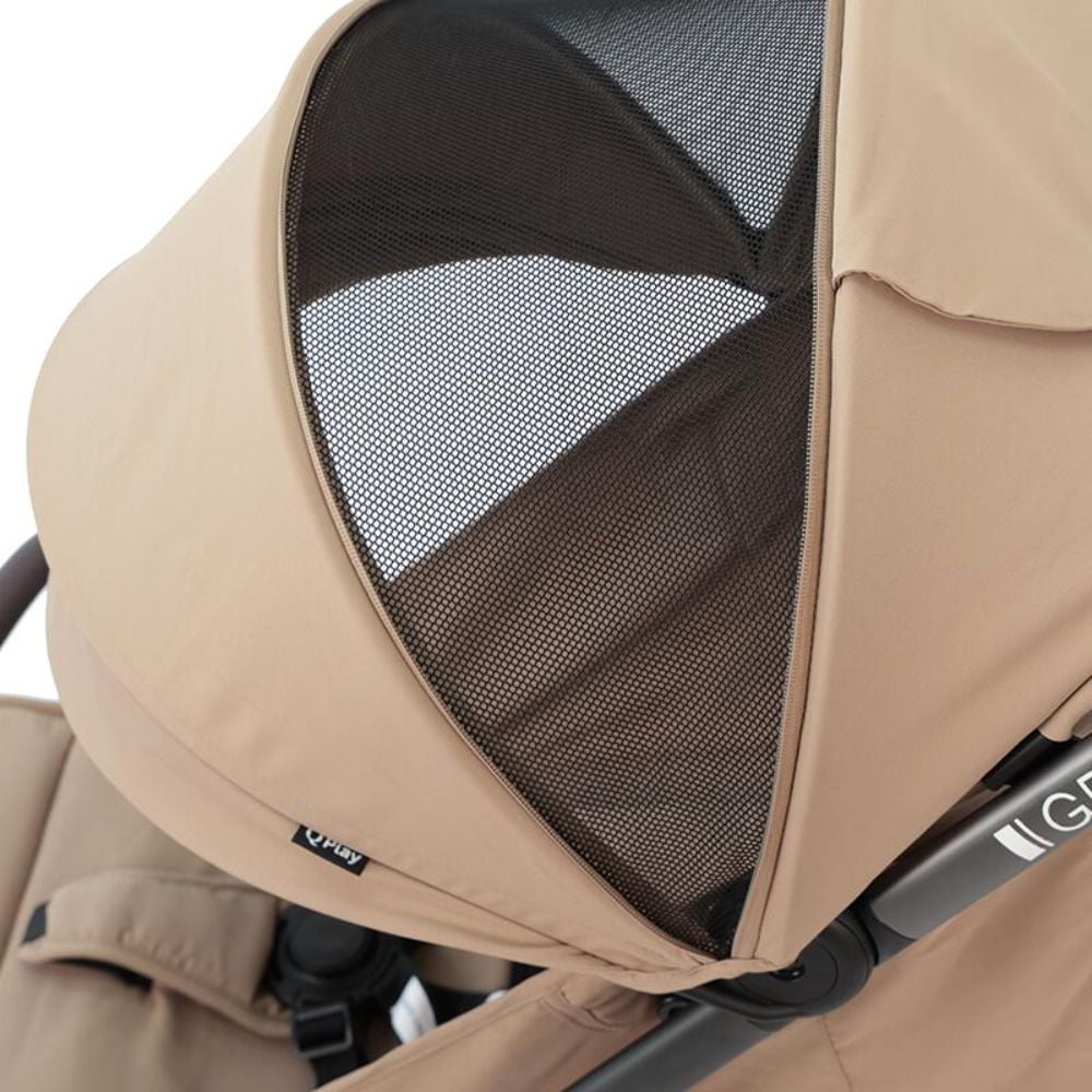 Carucior sport, Qplay Grav, cu pliere automata, Bej