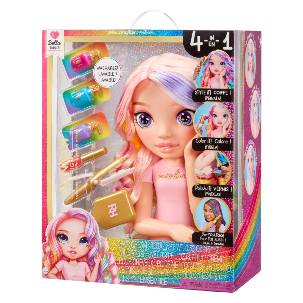 Manechin de coafat, Rainbow High, Bella Parker, Styling Head, 120889EUC