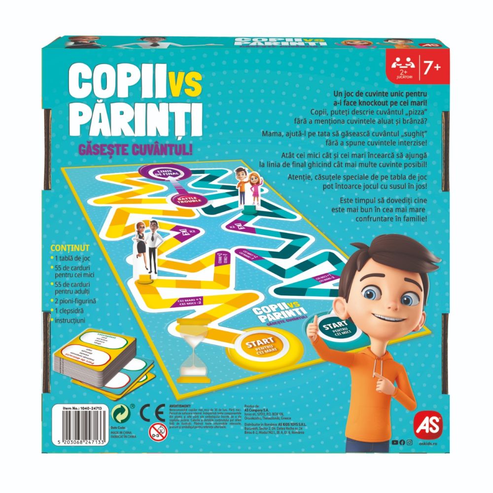 Joc de societate, AS Company, Copii vs parinti, Gaseste cuvantul