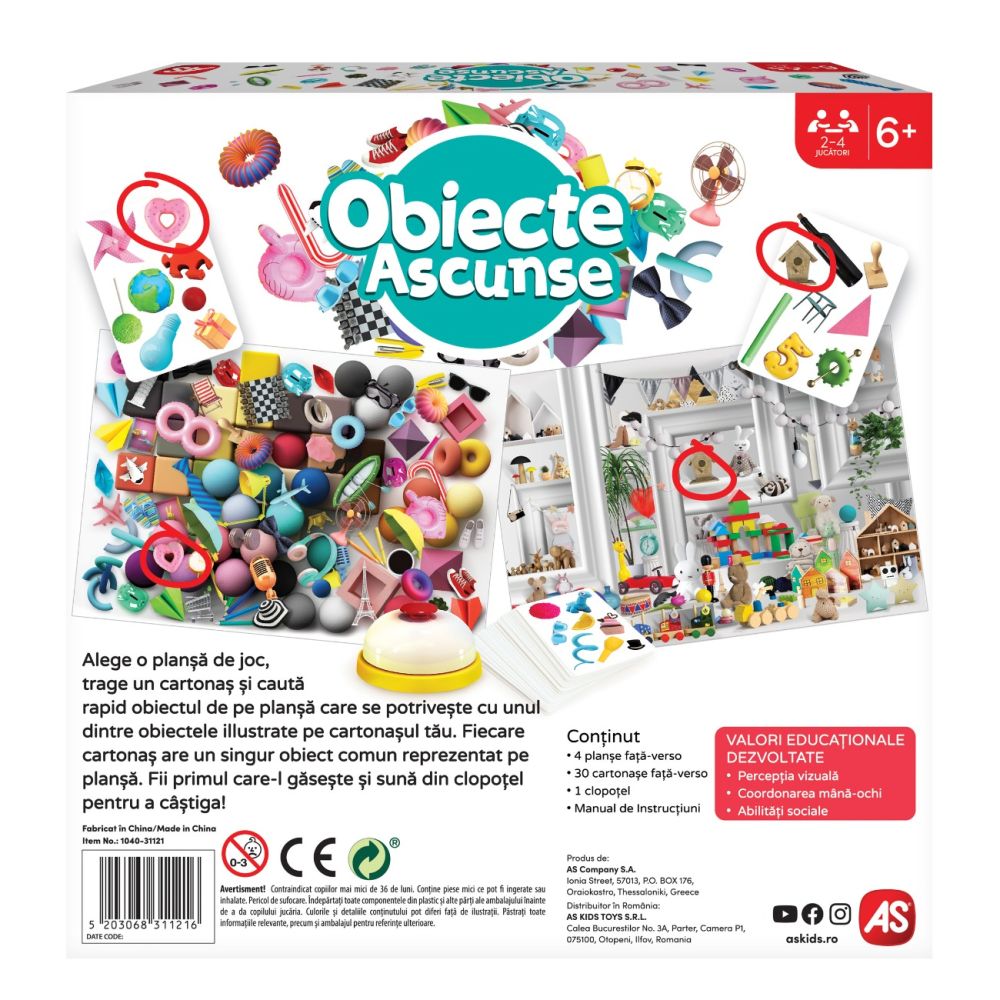 Joc de societate, AS Company, Obiecte ascunse