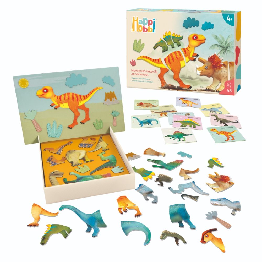 Jucarie magnetica, Happi Hobbi, Dinozauri