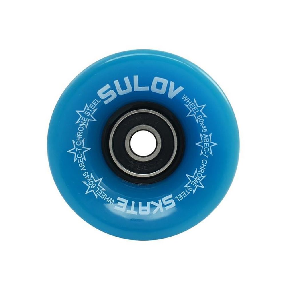 Set 4 roti skateboard DHS, 60 x 45 mm, Albastru