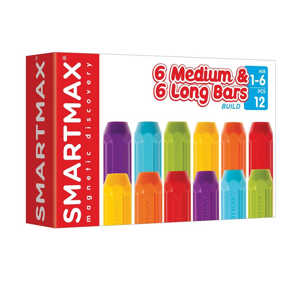 Joc magnetic, Smart Max, XT, Cu 6 piese medii si 6 piese lungi