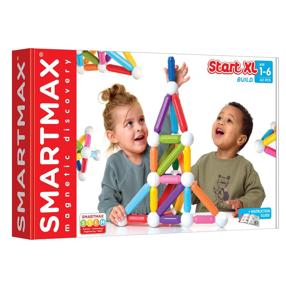 Joc magnetic, Smart Max, Setul incepatorilor XL, 42 piese