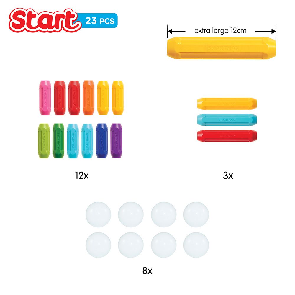 Joc magnetic, Smart Max, Setul incepatorilor, 23 piese