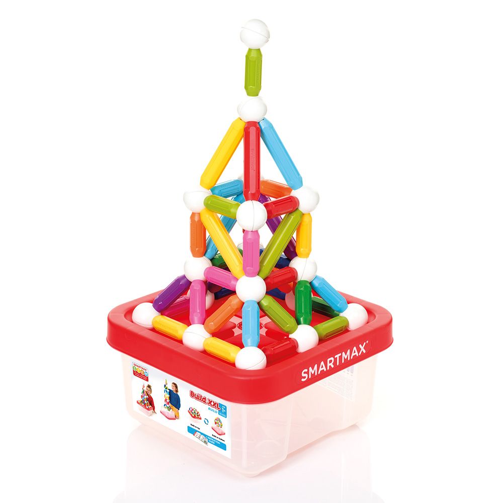 Joc magnetic, Smart Max, Constructii XXL, 70 piese