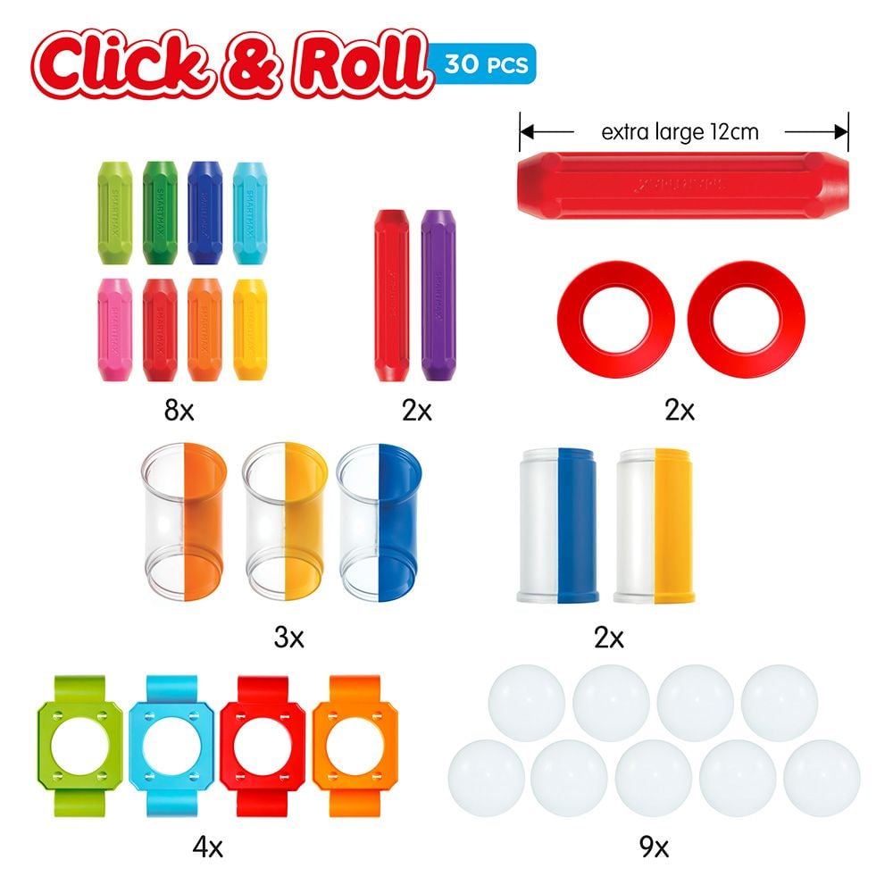 Joc magnetic, Smart Max, Constructii cu bile, 30 piese