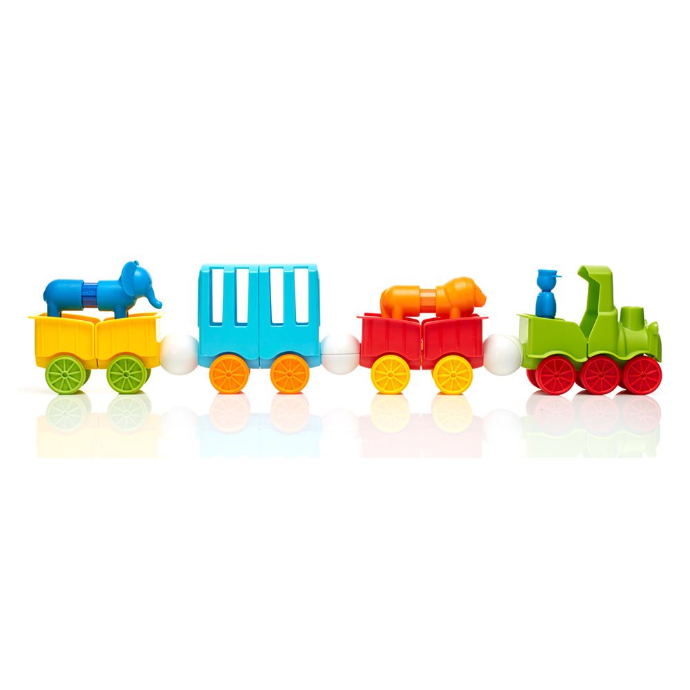 Joc magnetic, Smart Max, Primul meu tren de animale, 22 piese