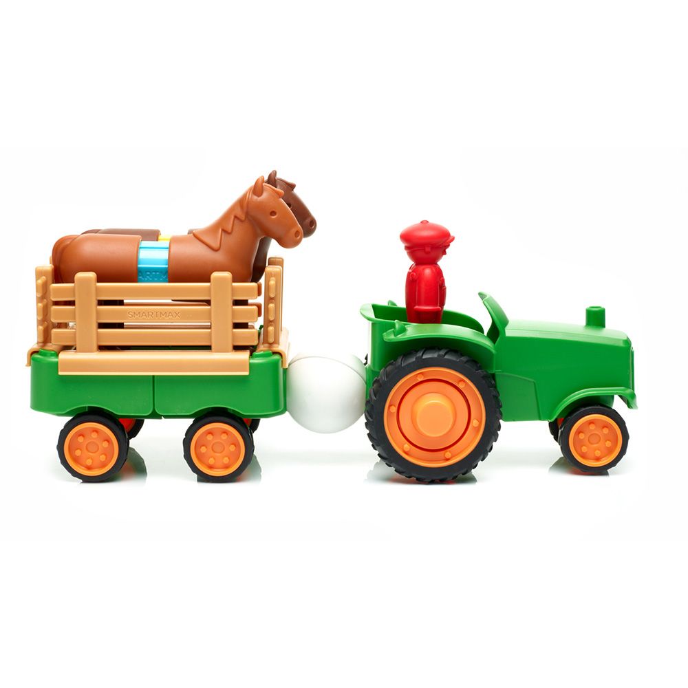 Joc magnetic, Smart Max, Primul meu tractor, 22 piese