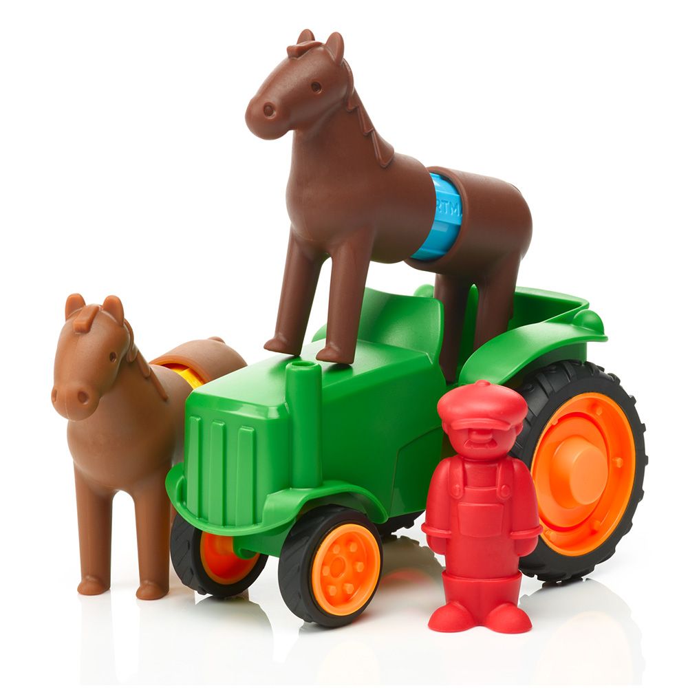 Joc magnetic, Smart Max, Primul meu tractor, 22 piese