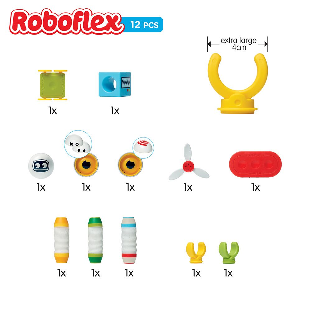 Joc magnetic, Smart Max, Robotul flexibil, 12 piese