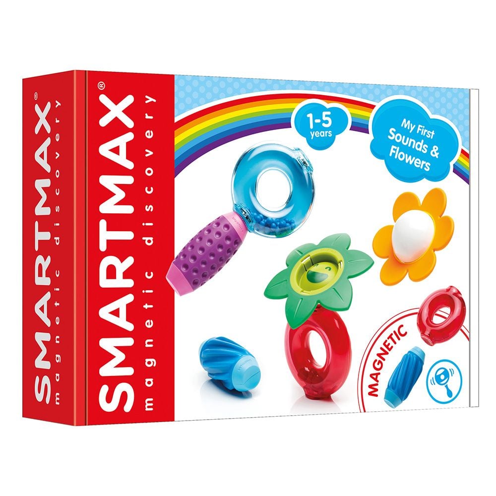 Joc magnetic, Smart Max, Primele mele sunete si flori, 6 piese