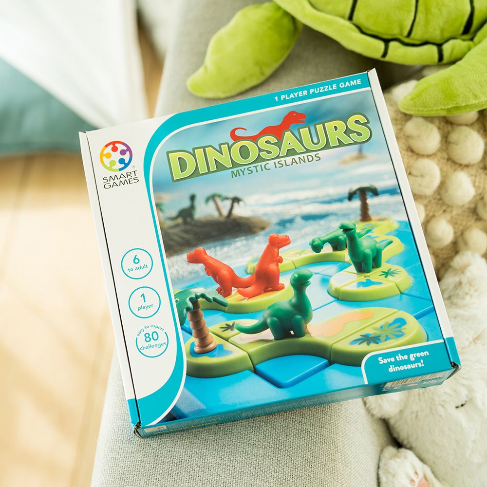 Joc de logica cu 80 de provocari, Smart Games, Dinosaurs Mystic Islands