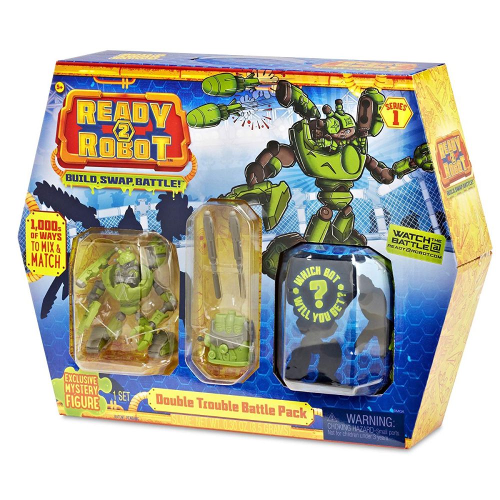 Set de lupta Ready2Robot Seria 1, Battle Pack - Double Trouble (553908E5C)