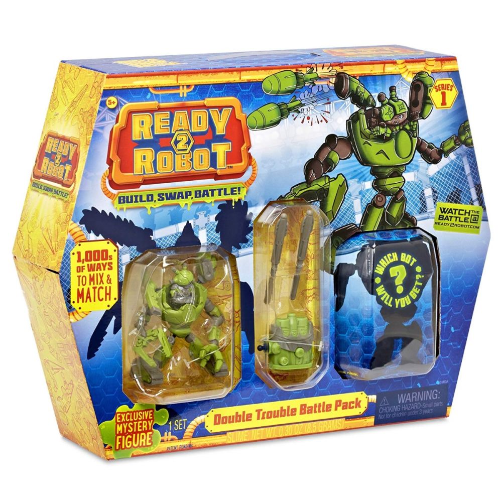 Set de lupta Ready2Robot Seria 1, Battle Pack - Double Trouble (553908E5C)