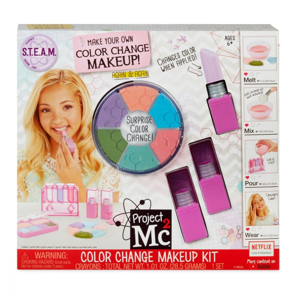 Set de joaca Project MC2 - Color change makeup kit