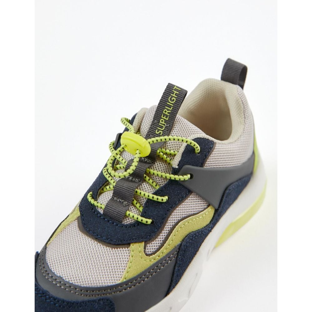 Pantofi sport din piele ecologica, Zippy, Cu led-uri