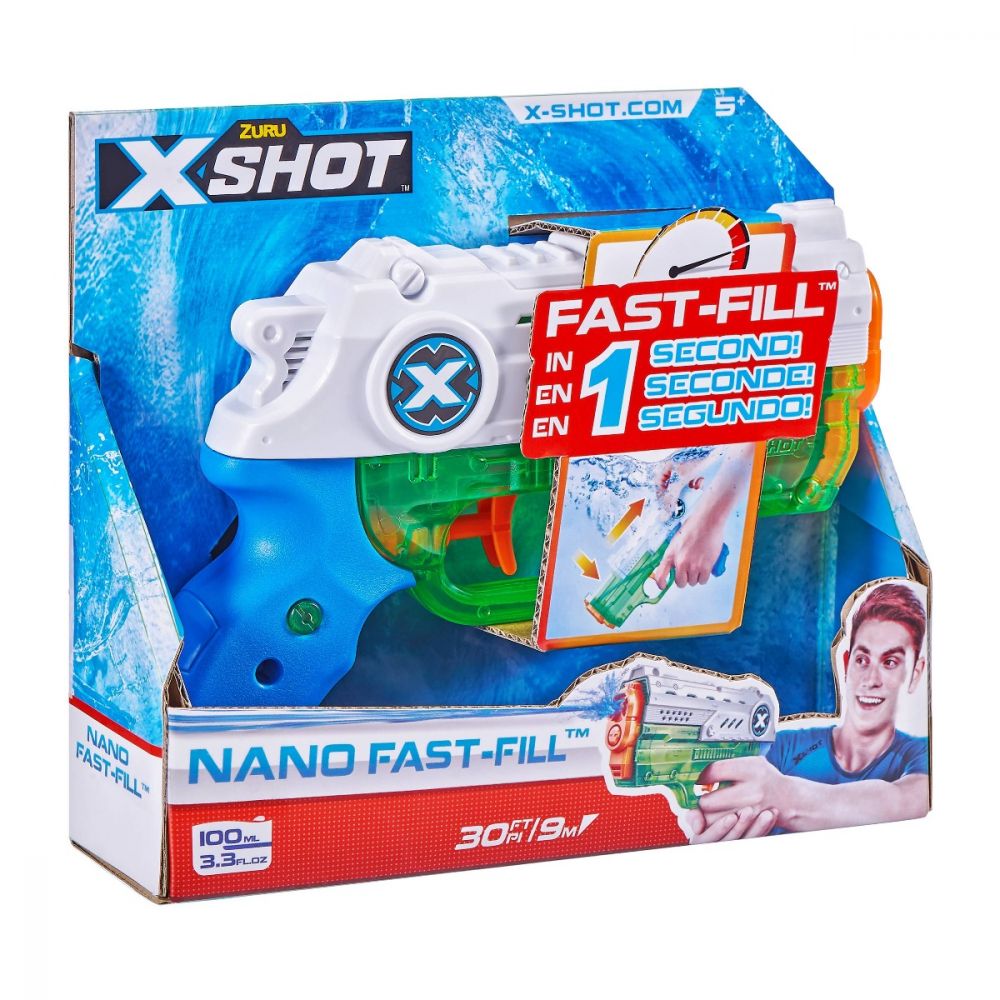 Pistol cu apa X-Shot Warfare Fast-Fill Nano