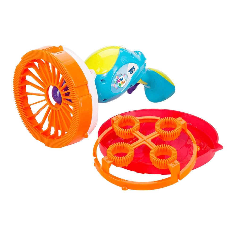 Set lansator baloane de sapun si solutie, Fru Blu, Blaster 2 in 1