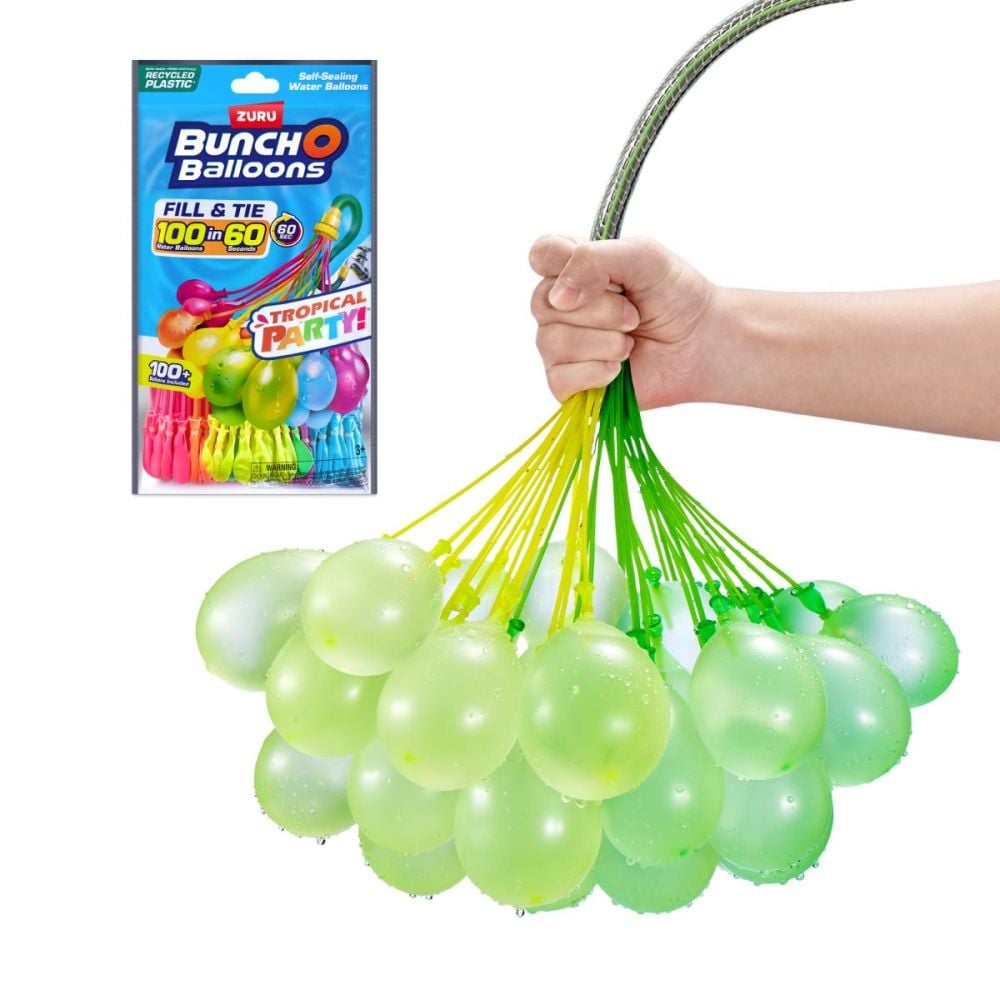 Set 100 baloane cu apa, Bunch O Balloons, Tropical Party