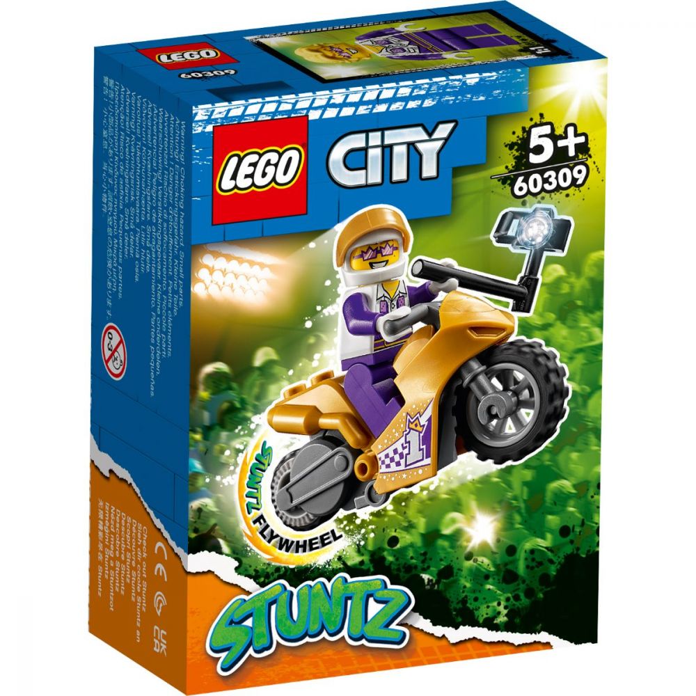 LEGO® City - Motocicleta de cascadorie pentru selfie (60309)
