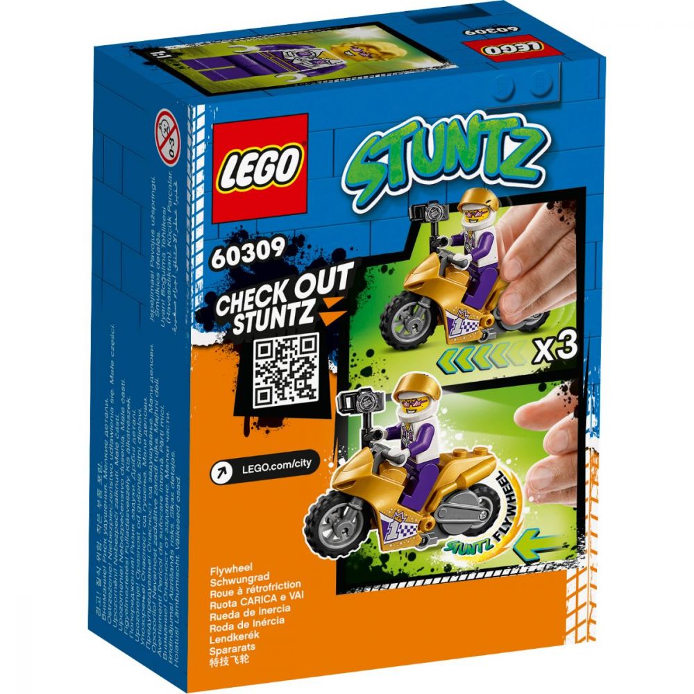 LEGO® City Stuntz - Motocicleta de cascadorie pentru selfie (60309)