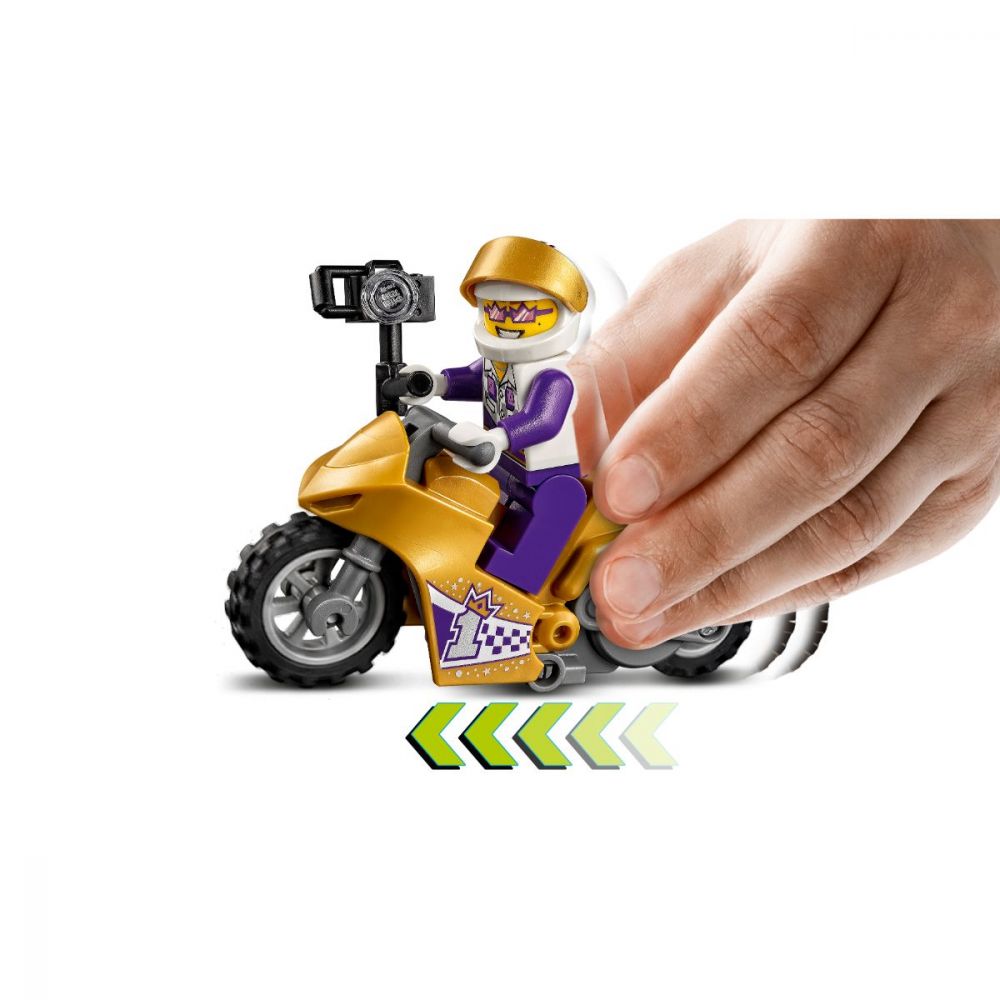 LEGO® City - Motocicleta de cascadorie pentru selfie (60309)