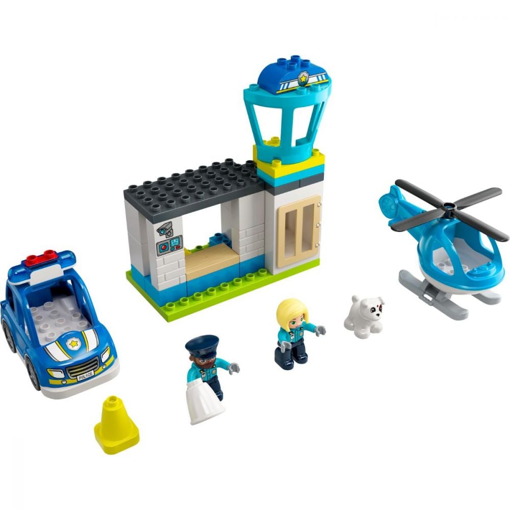 LEGO® Duplo - Sectie de politie si elicopter (10959)