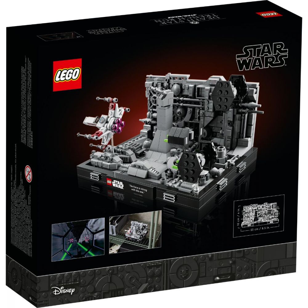 LEGO® Star Wars - Diorama zborului prin transeele de pe Death Star (75329)