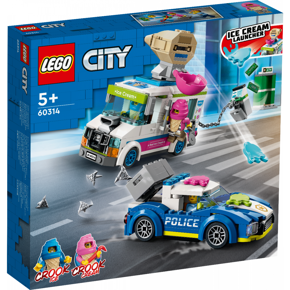 LEGO® City - Politia in urmarirea furgonetei cu inghetata (60314)