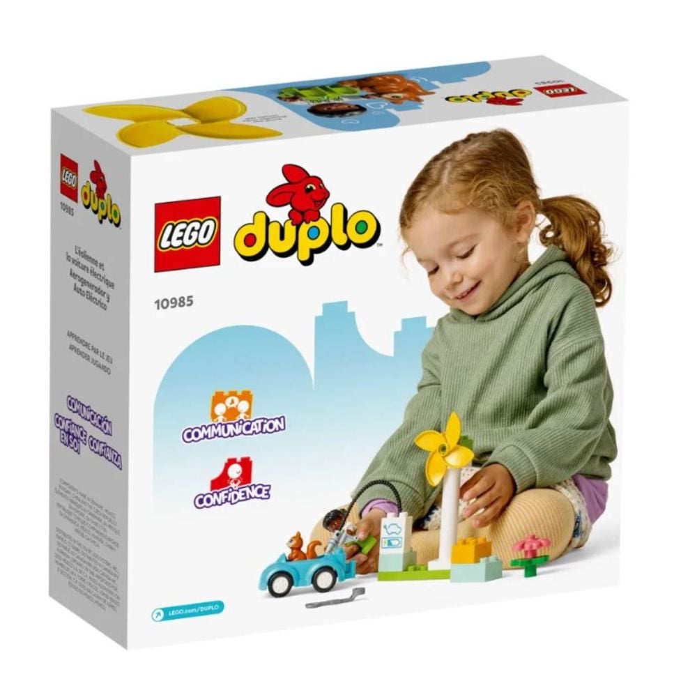 LEGO® DUPLO® Town - Turbina eoliana si masina electrica (10985)