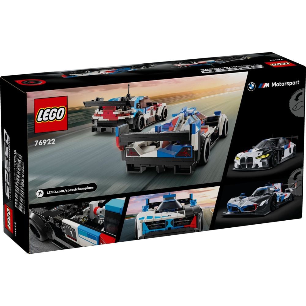 LEGO® Speed Champions - Masini de curse BMW M4 GT3 si BMW M Hybrid V8 (76922)