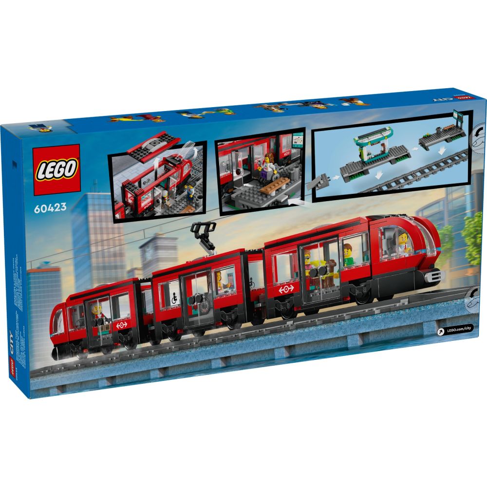 LEGO® City - Statie si tramvai in centrul orasului (60423)