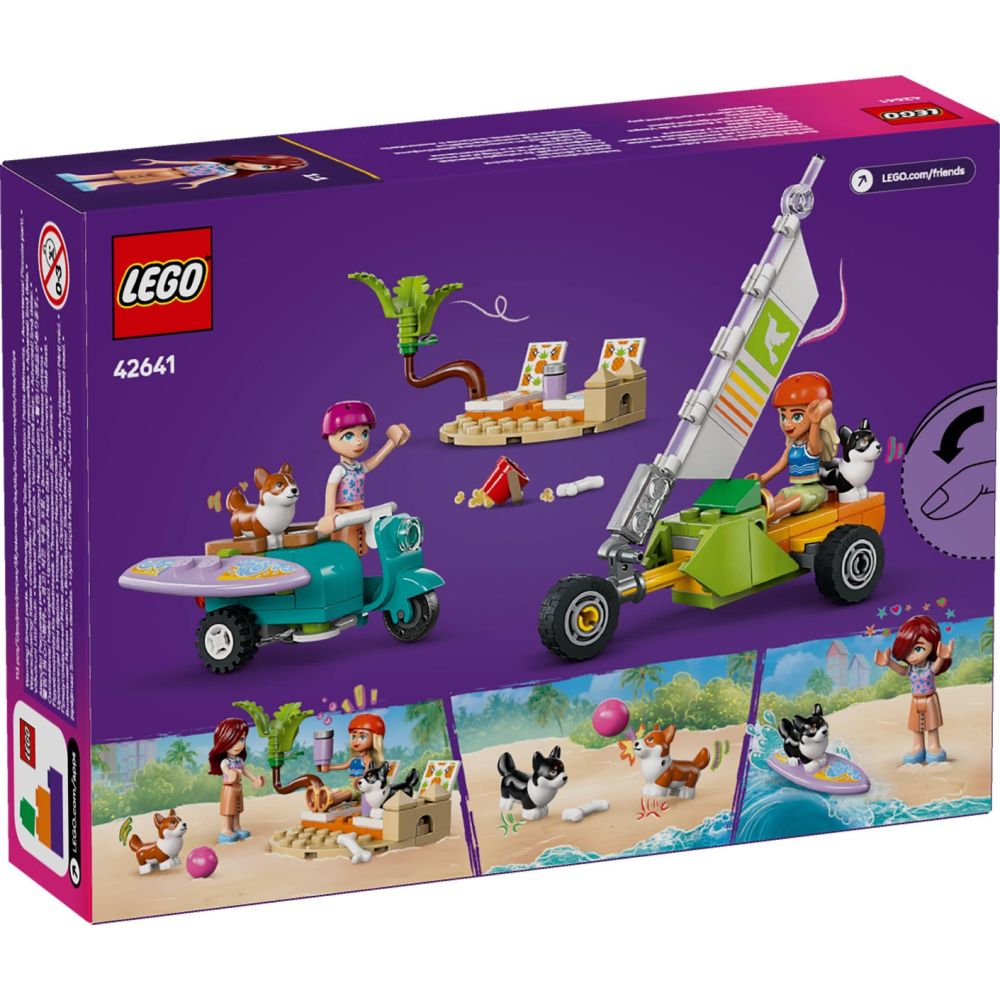 LEGO® Friends - Aventuri cu catei la surfing si pe scuter (42641)