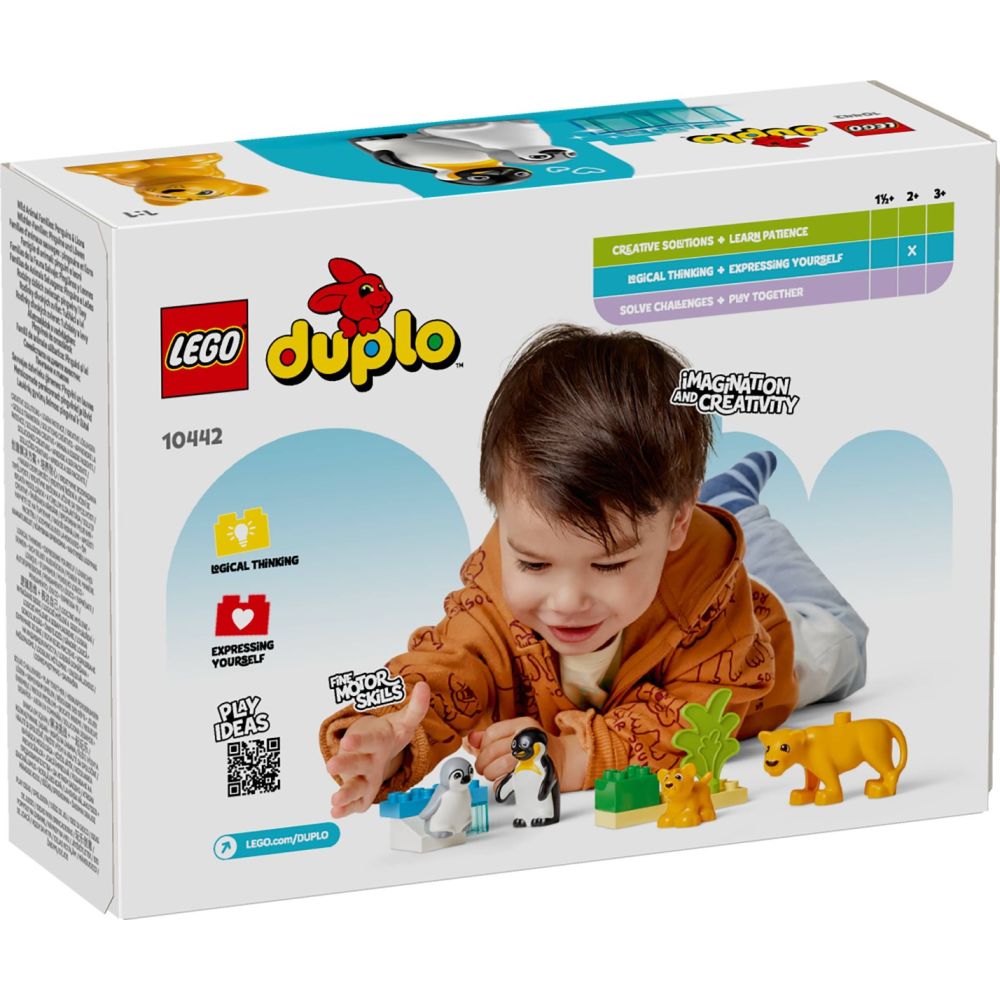 LEGO® DUPLO® - Familii de animale salbatice: Pinguini si lei (10442)