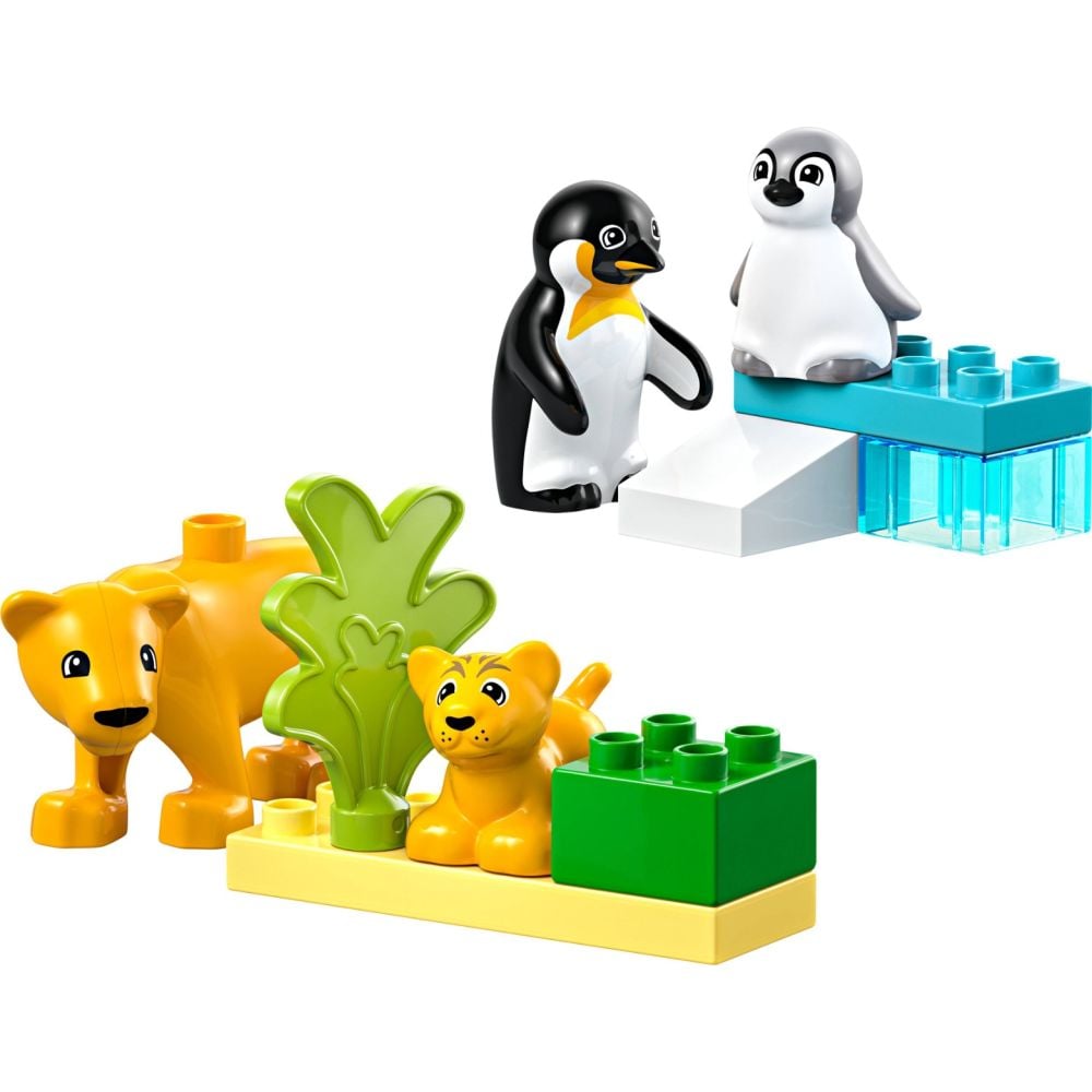 LEGO® DUPLO® - Familii de animale salbatice: Pinguini si lei (10442)