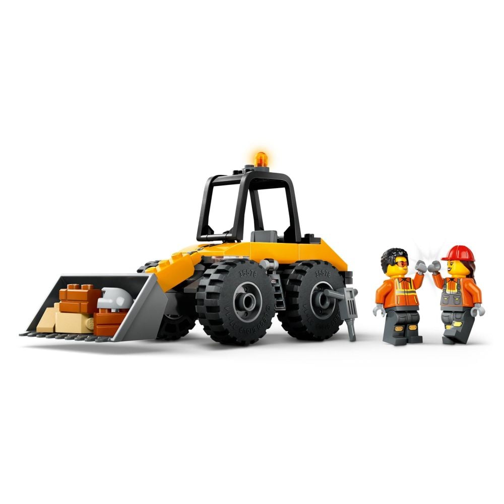 LEGO® City - Incarcator pe roti galben pentru constructii (60450)