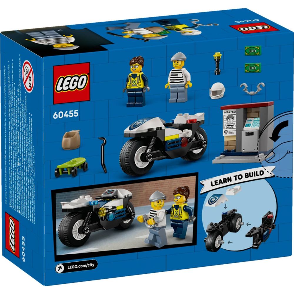 LEGO® City - Urmarirea cu motocicleta de politie (60455)