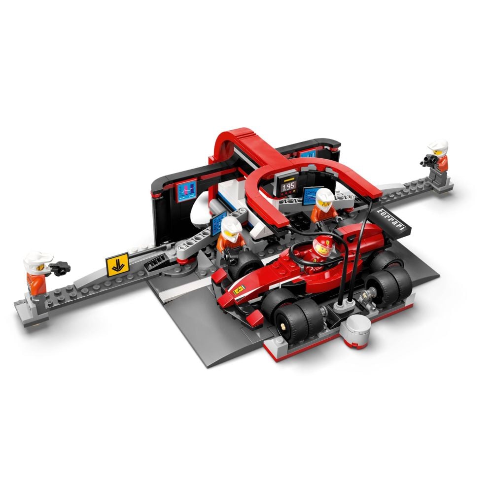 LEGO® City - Boxa si mecanici F1 cu masina Ferrari (60443) | Noriel