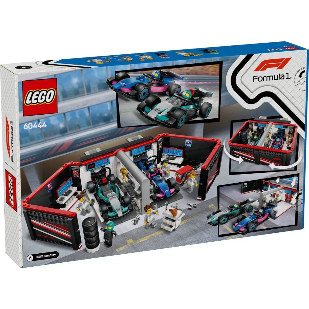 LEGO® City - Garaj F1 cu masini Mercedes-AMG si Alpine (60444)