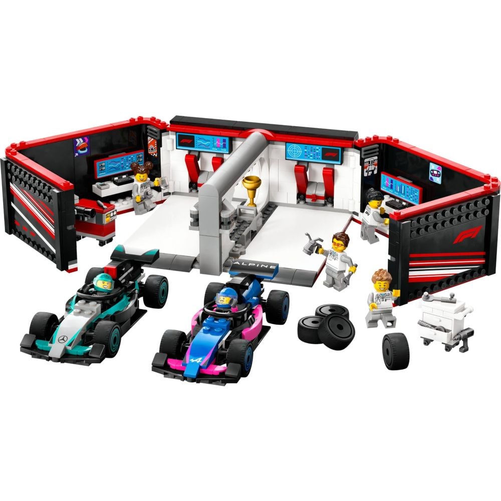 LEGO® City - Garaj F1 cu masini Mercedes-AMG si Alpine (60444)