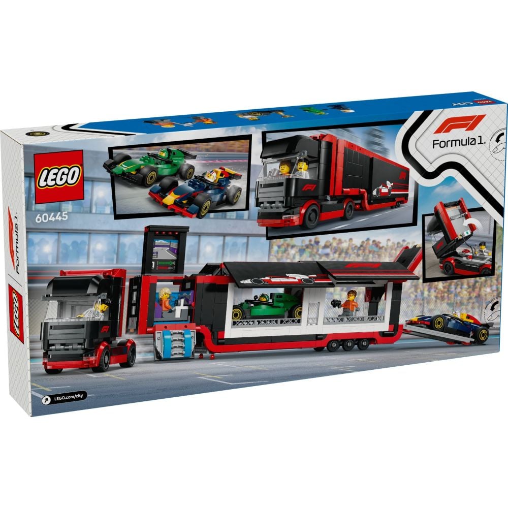 LEGO® City - Camion F1 cu masinile F1 RB20 si AMR24 (60445)