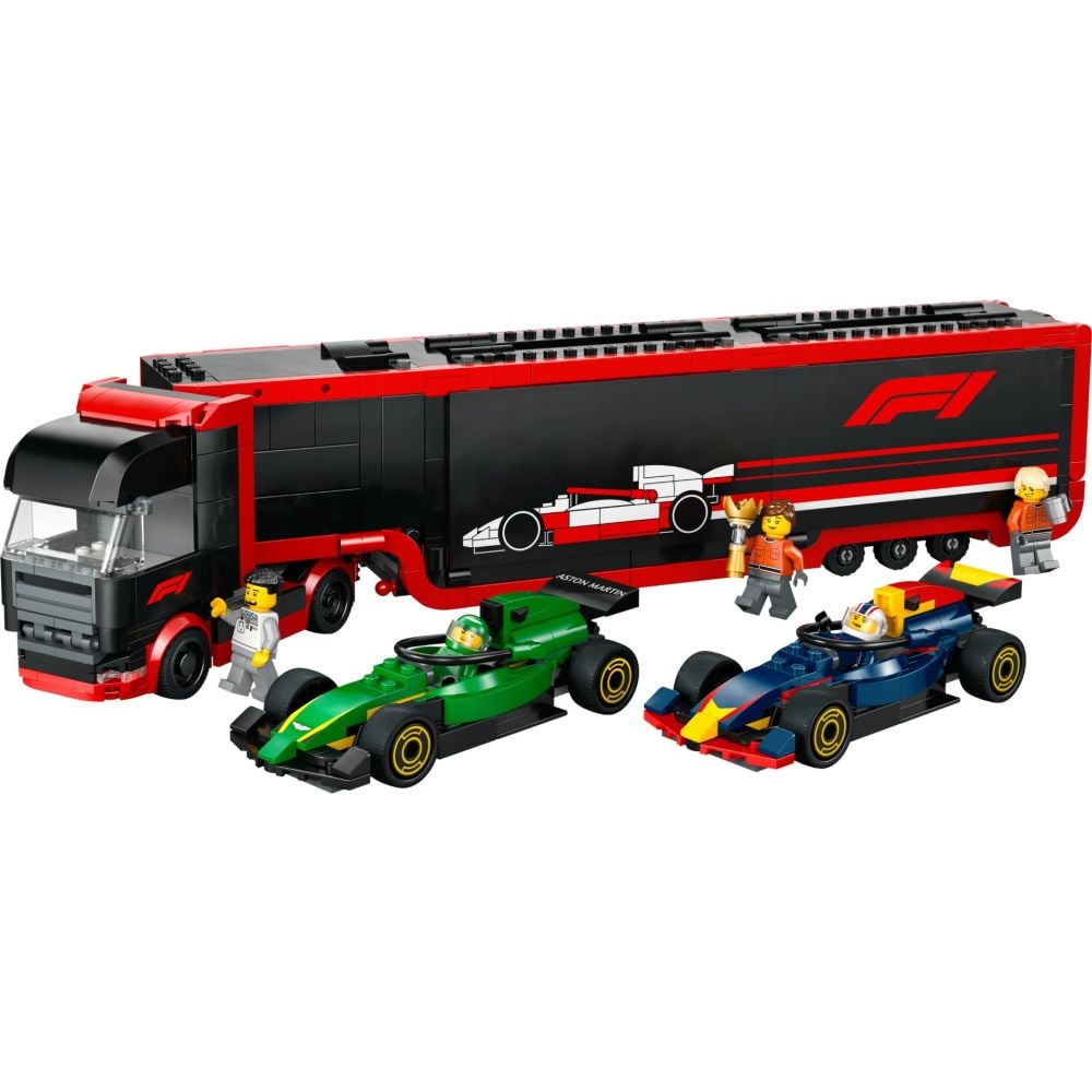 LEGO® City - Camion F1 cu masinile F1 RB20 si AMR24 (60445)
