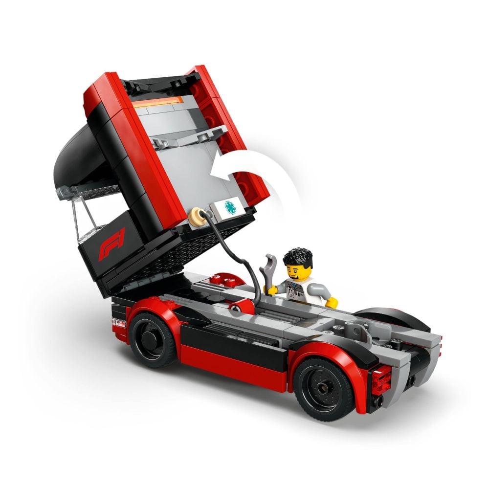LEGO® City - Camion F1 cu masinile F1 RB20 si AMR24 (60445)