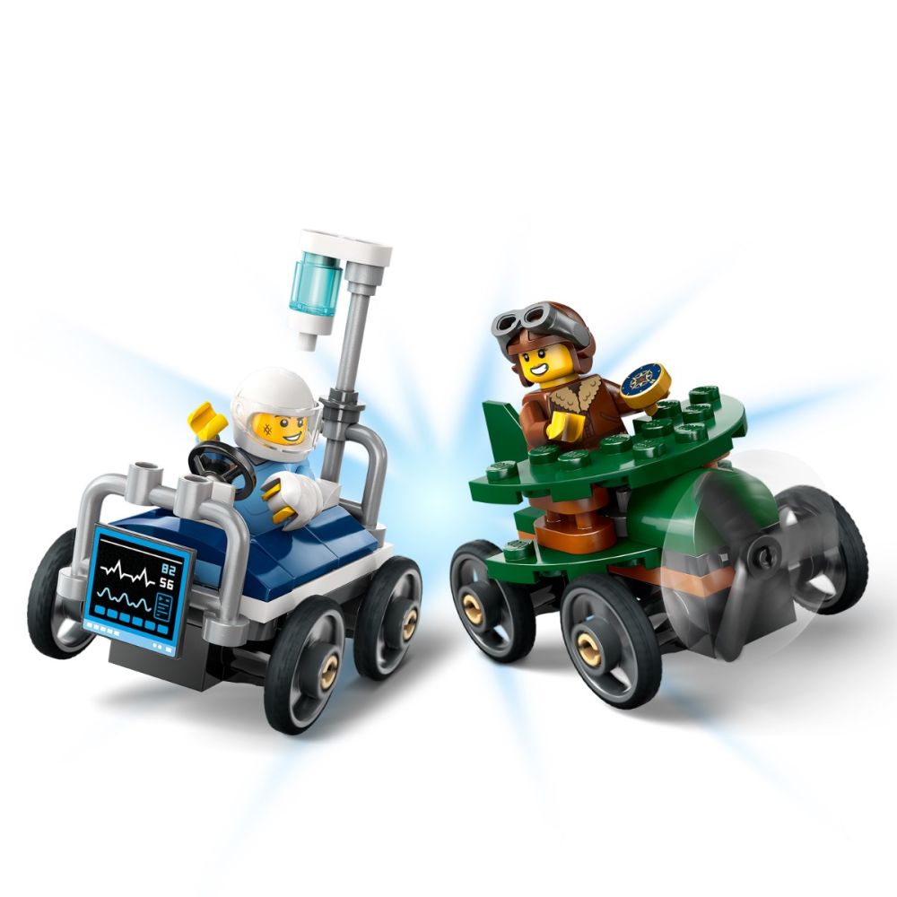 LEGO® City - Pachet de curse Avion vs. pat de spital (60459)